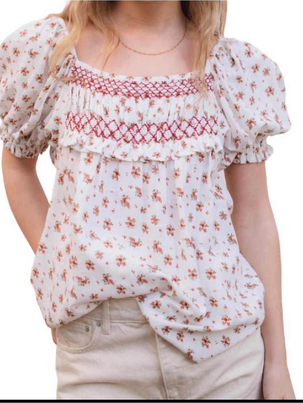 Sonmer-Frieda Blouse Ecru